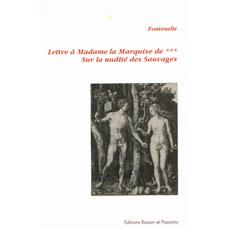 Lettre à la marquise de *** Lettre à la marquise de ***